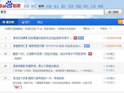 雅思吧（百度貼吧）